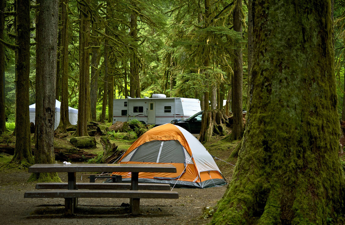 There are plenty of camping opportunities around Fairmont Hot Springs, BC.