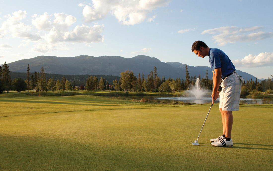 Golf is an attraction you’ll find at Fairmont Hot Springs, one of the places to go in BC for a one-stop holiday destination. Photo courtesy of <a href="https://www.fairmonthotsprings.com/">Fairmont Hot Springs Resort</a> 