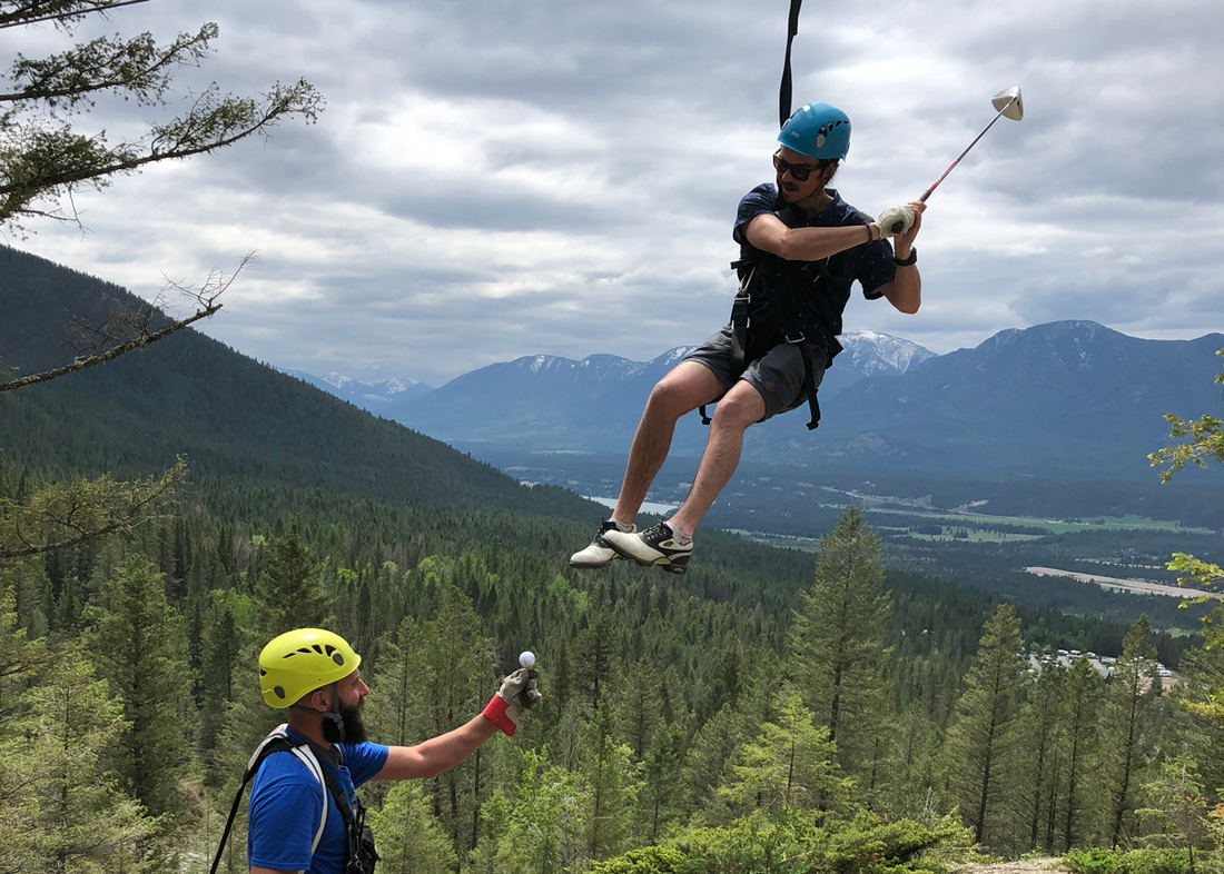 From swinging the clubs to swinging along a zipline, there's plenty to do at Fairmont Hot Springs Resort, BC.