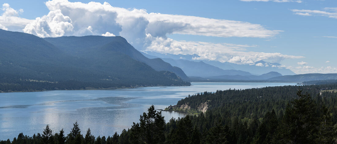 Fairmont Ridge mountain peaks in British Columbia
